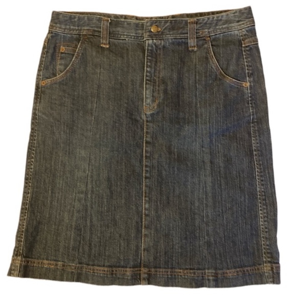 Eddie Bauer Dark Wash Classic Denim Jean Skirt | Size 16 | Fall 2009